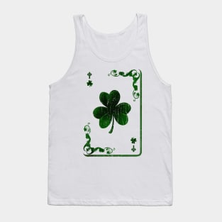 clover card Saint Patrick's Day Tank Top